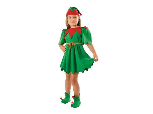 Kostium Elf Zielony sukienka -1 szt.