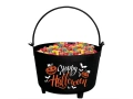 Wiaderko czarne Happy Halloween - 24 x 23 cm - 1 szt.