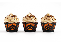 Papilotki na babeczki Mroczna Dynia - 6 szt.