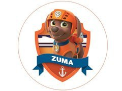 Dekoracyjny opłatek tortowy Psi Patrol - 20 cm