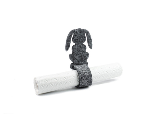 Serwetniki ze wzorem świątecznym - Zajączek Wiosenny - 21 cm - 4 szt.