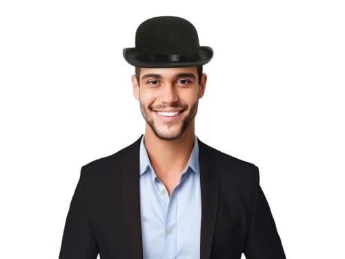 Kapelusz Melonik czarny - 1 szt.