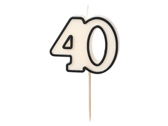 Świeczka na 40-tke - 5,5 cm - 1 szt.