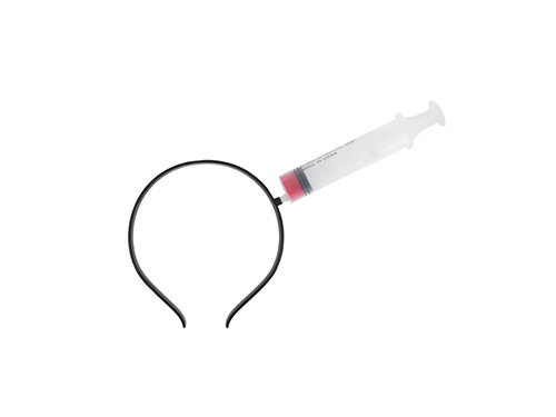 Strzykawka w głowie na Halloween - 1 szt.