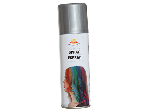 Zmywalny pastelowy spray do włosów 125 ml - srebrny