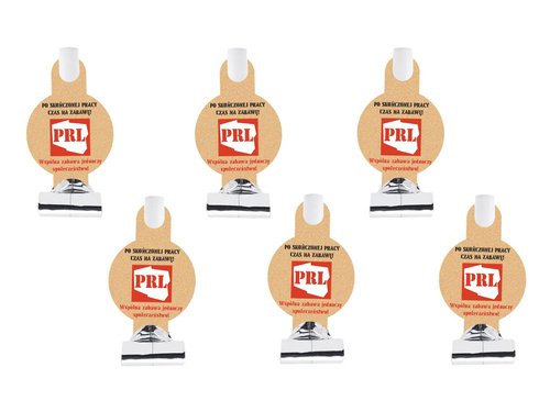 Gwizdki trąbki rozwijane PRL - 6 szt