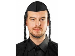 Czapka jarmułka z pejsami - 1 szt.