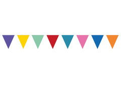 Baner flagi wielokolorowe - 6 m - 1 szt.