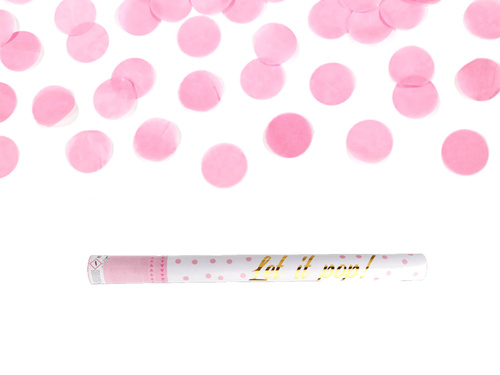 Tuba strzelająca, różowe kółeczka, 60 cm, 1 szt.