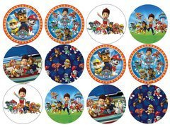 Opłatki na muffiny babeczki Psi Patrol