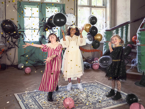 Spódniczka czarna ze złotym wzorem