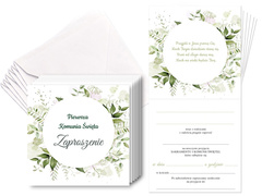 Zaproszenia na I Komunię Świętą - 6 szt.