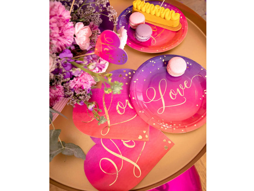 Serwetki Serce ombre Love - 33 cm - 10 szt.