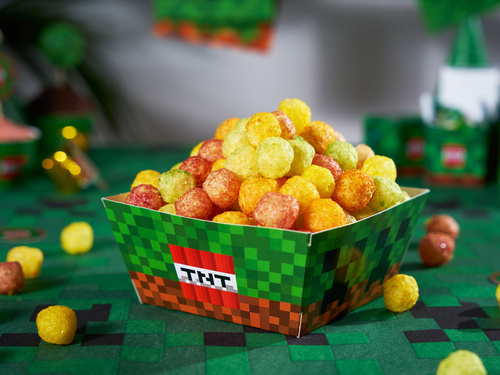 Pudełka na chipsy Piksele - 4 szt.