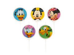 Świeczki urodzinowe Mickey i przyjaciele - 3 cm - 5 szt.
