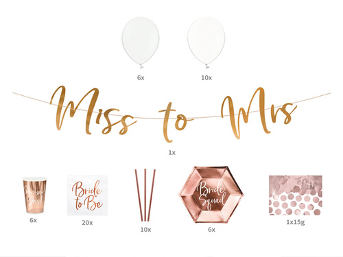 Party Box - Imprezowe Pudełko - Zestaw dekoracji na wieczór panieński