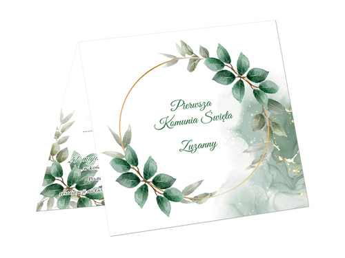 Zaproszenia personalizowane na I Komunię Świętą - 6 szt.