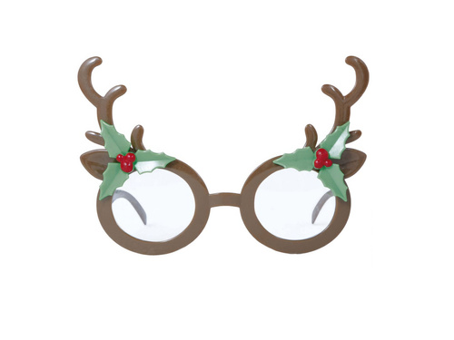 Brązowe okulary Rogi Renifera