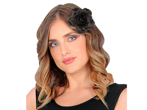 Przypinka Czarna róża - 1 szt.