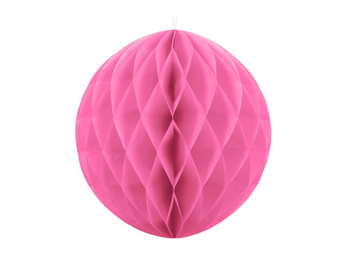 Dekoracja wisząca kula różowa - 40 cm - 1 szt.