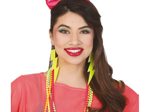 Kolczyki Błyskawice neonowe - 1 para