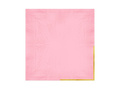 Serwetki papierowe różowe ze złotym brzegiem - 33 cm - 10 szt.