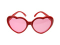 Okulary Serduszka czerwone - 1 szt.