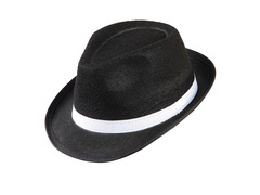 Kapelusz gangstera czarny - 1 szt.