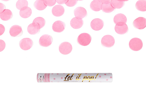 Tuba strzelająca, różowe kółeczka, 40 cm, 1 szt.