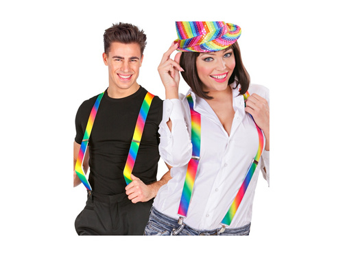 Wielokolorowe szelki tęczowe