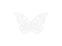 Dekoracja papierowa Motylki małe - 6,5 x 4 cm - 10 szt.