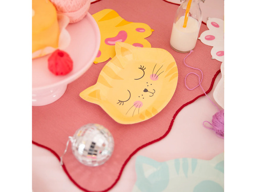 Talerzyki papierowe Kotki - 20,5 x 15 cm - 6 szt.