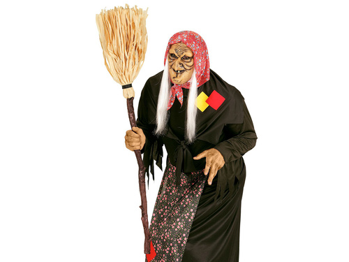 Składana miotła czarownicy - 125 cm - 1 szt.