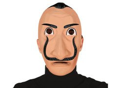 Maska Salvador Dali - 1 szt.