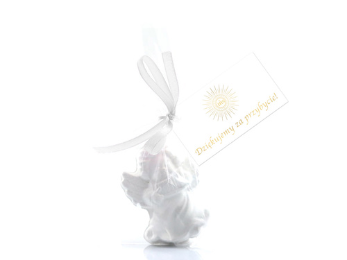 Aniołki gipsowe z podziękowaniem - 1 szt.