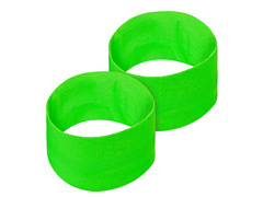 Opaski neonowe zielone Disco lata 80-te - 2 szt.