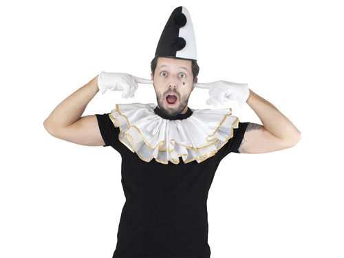 Biały żabot - 1 szt.