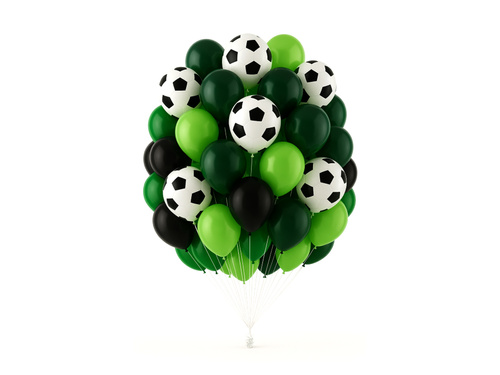 Balony lateksowe Piłka nożna - średnie - 35 szt.