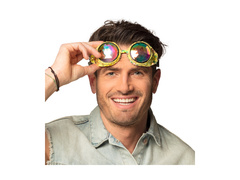 Okulary imprezowe Mirage złote