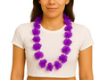 Naszyjnik hawajski fioletowy - 100 cm - 1 szt.