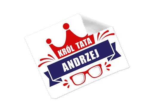 Ściereczka do okularów z imieniem na dzień ojca - 1 szt.
