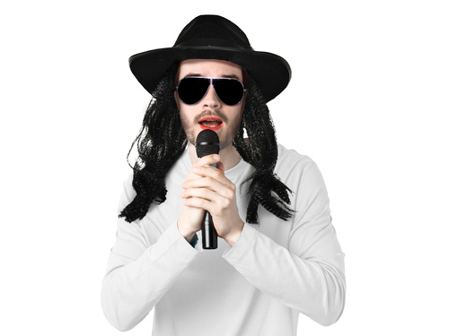 Kapelusz z włosami - 1 szt.