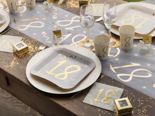 Kubeczki papierowe na osiemnaste urodziny 18tka - 10 szt.