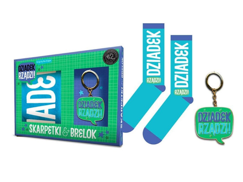 Zestaw prezentowy dla Dziadka skarpetki + brelok