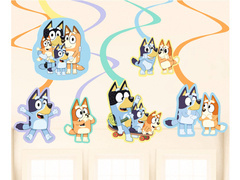 Dekoracja wisząca świderki Bluey - 6 szt.