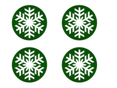 Podstawka pod kubek - Śnieżynka - 10 cm - 4 szt.