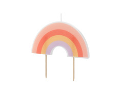Świeczka urodzinowa Tęcza - 4,5 cm - 1 szt.