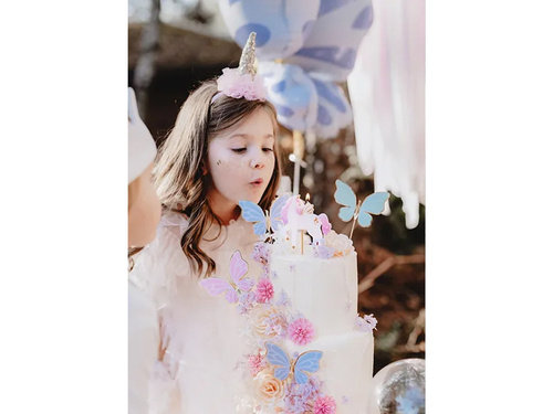 Toppery na tort Motylki - 9 szt.