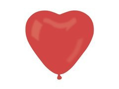 Baloniki czerwone serca - 44 cm - 5 szt.