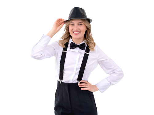 Mucha klasyczna czarna - 7 x 12 cm - 1 szt.